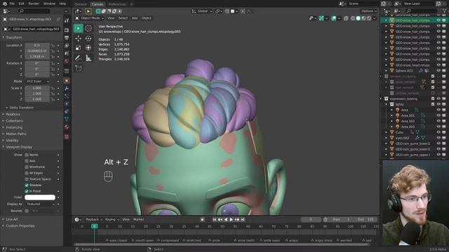 Snow - Stylized Character Retopology Live #6 смотреть онлайн