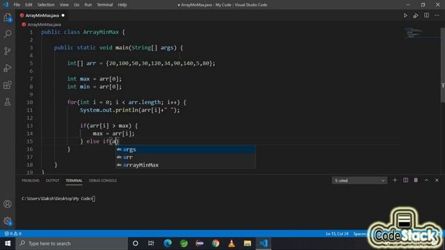 How To Find Maximum & Minimum Values in Array | Search for Max and Min Value of an Array | Intervie смотреть онлайн