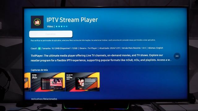 NOVO APLICATIVO PARA SUA SMART TV - TIVI PLAYER ou STREAM PLAYER смотреть онлайн