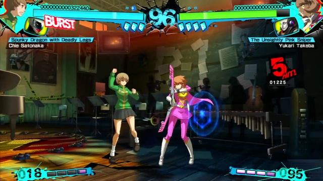 Persona 4 Arena Ultimax Chie Satonaka Arcade Mode смотреть онлайн