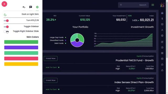 Investment Bootstrap 5 Admin Dashboard Template with RTL Dark Mini Sidebar Theme смотреть онлайн