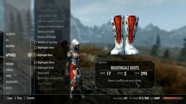 Skyrim - Nightingale Armour - Assassins Creed Mod смотреть онлайн