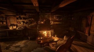 Рыбацкая хижина с теплым камином и звуками грозы бушующей за окном зля крепкого и спокойного сна