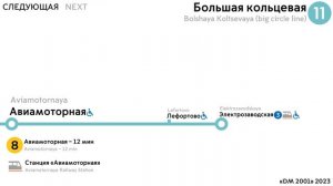 Информатор Московского метро: Большая кольцевая линия. (Временное)