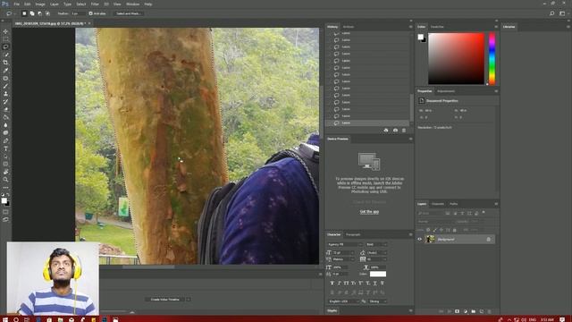 Photoshop potrait image with select tool and blur easy in sinhala tutorial EP1 ?? смотреть онлайн
