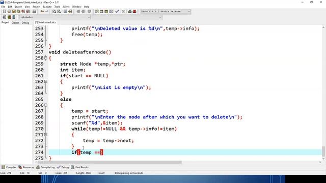36. Delete after given node Single Linked List смотреть онлайн
