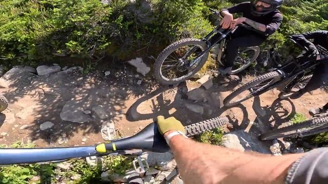 That's A Long Way Down! I Got A Flat Riding Down From The Top of Whistler Mountain смотреть онлайн