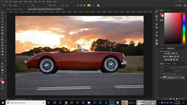 Horizontal Type Mask Tool - Adobe Photoshop CC 2019 смотреть онлайн