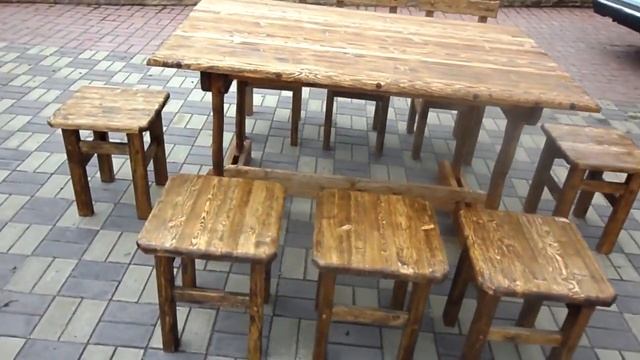 моя столярка. Стол из дерева на дачу своими руками. смотреть онлайн