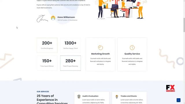 Gourndai - Business Consulting WordPress Theme Bidziil Josephus смотреть онлайн