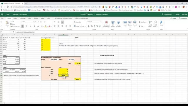 ACA Excel 8 Adv Functions (Excel Online) смотреть онлайн