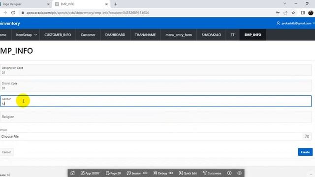 02 Create Form by a Table in Oracle Apex смотреть онлайн