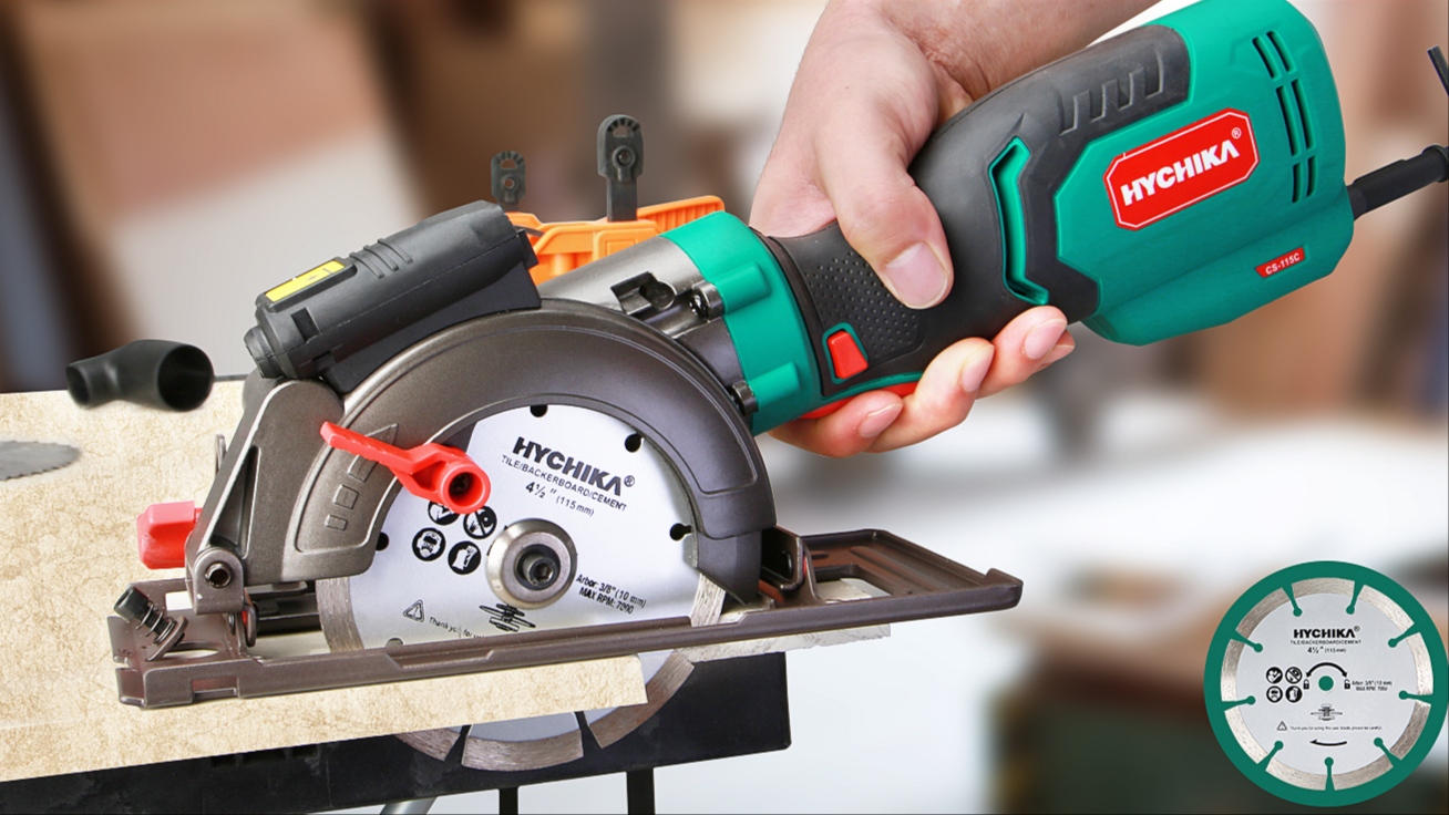 Циркулярная мини пила HYCHIKA CS-115C 750W Circular mini saw смотреть онлайн