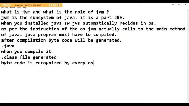 JAVA TUTORIAL - 4 what is JVM and what is the role of JVM in JAVA?in easy to learn by Tapas Mishr смотреть онлайн