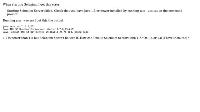 Newer Java version installed but not recognized смотреть онлайн