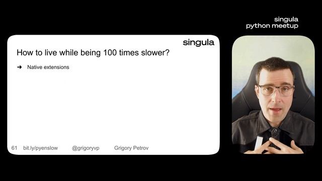 Why is Python slow? - Grigory Petrov смотреть онлайн