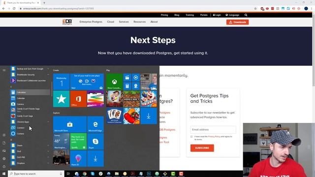 How to Install PostgreSQL 12 and pgAdmin 4 on Windows 10 смотреть онлайн