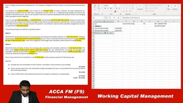 ACCA FM | With Recourse & Without Recourse | Working Capital | Quick Revision | CR Question смотреть онлайн