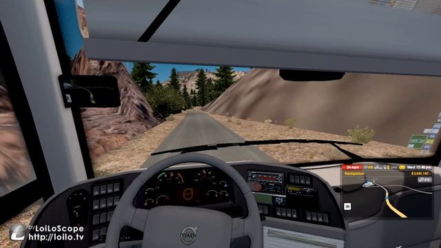 ?NEW KERLALINES VOLVO 9700 GRAND BUS CLIMBING THE MOUNTAINS OF ATS/ETS2? смотреть онлайн