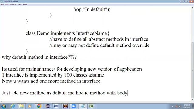 DEFAULT METHOD IN INTERFACE by #NiteenSir iCons смотреть онлайн