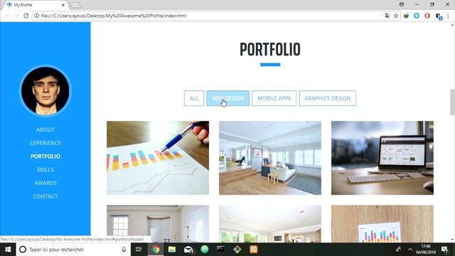 CV , PROFILE Web Template (Html5 , Css3 , Javascript) смотреть онлайн