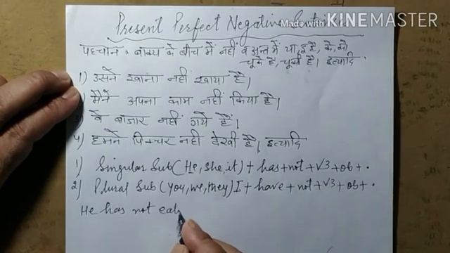 Present Perfect Tense in hindi with examples смотреть онлайн