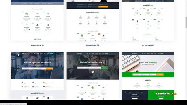 Workio Job Board WordPress Theme job portal resume Easy Create Website смотреть онлайн