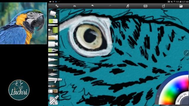 Digital Painting On A Samsung Galaxy Tab - Lachri