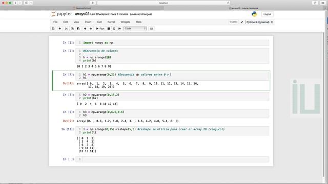Python para Ingeniería 03 Arrays mediante NumPy (parte 2) смотреть онлайн