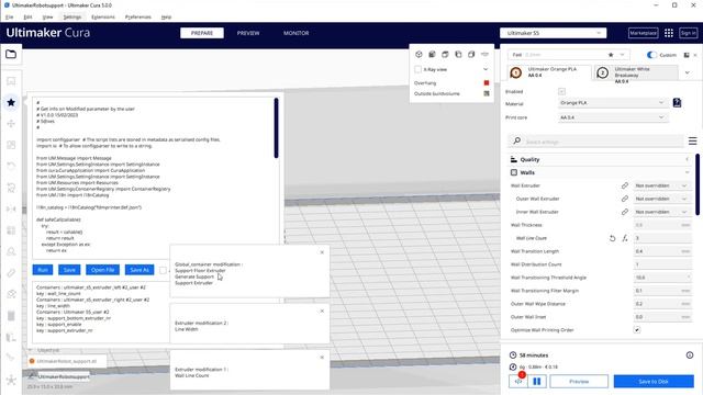 Ultimaker Cura Plugin  :  CuraLiveScriptingPlugin
