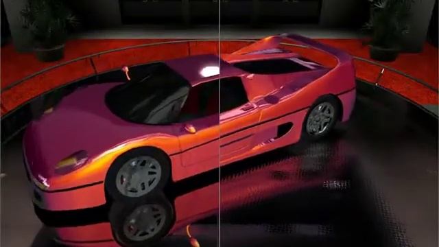 ATI Ferrari paint demo on Radeon X550 смотреть онлайн