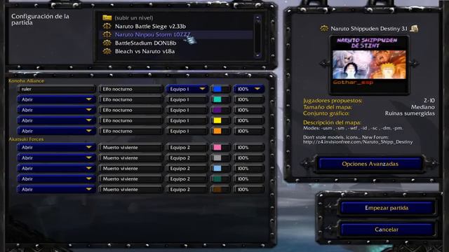 descargar PACK de mapas de NARUTO para WARCRAFT (FRONZEN THRONE) смотреть онлайн