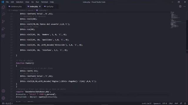 Generación de reportes en PDF utilizando PHP y MySQL. смотреть онлайн