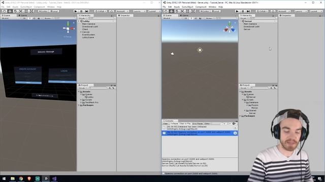 Unity 2018 : Multiplayer LLAPI Tutorial -  Mongo Database 5/9