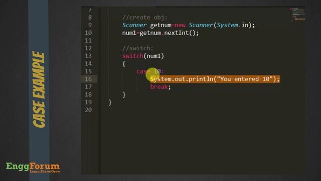 #19. Switch Case Statements Java | EnggForum смотреть онлайн