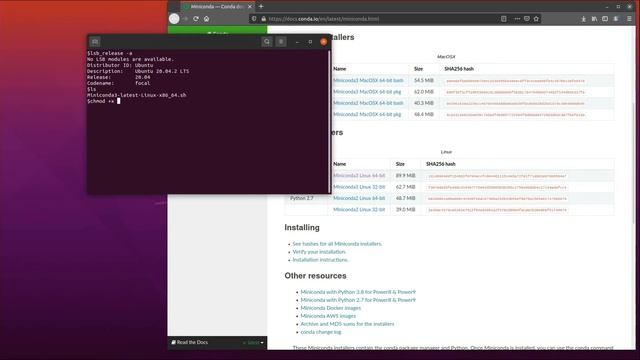 Install Miniconda + Python 3.8 on Ubuntu 20.04 смотреть онлайн