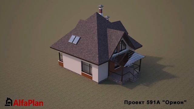 ПРОЕКТНОЕ ВИДЕО: Проект эффектного дома с мансардой "ОРИОН" 591А, 172 м2, 4 спальни, сауна смотреть онлайн