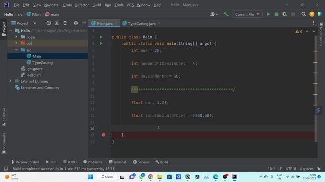 Java data types in Marathi. смотреть онлайн