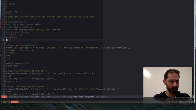 Vim screencast #10: Snippets and autocomplete смотреть онлайн