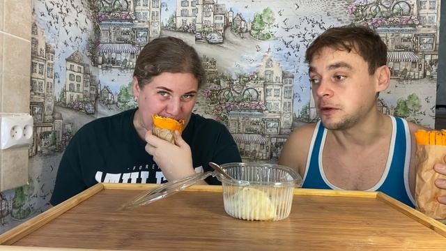 Мукбанг/ МАНТЫ И сырная шаурма#семьятарлавиных #мукбанг