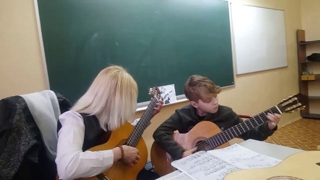 Гитарный дуэт.,, Кубинский народный танец,, смотреть онлайн