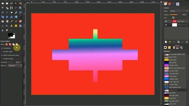 GIMP tutorial: Beginners' Guide ep28 - Tools - Fuzzy select tool PART 1 смотреть онлайн