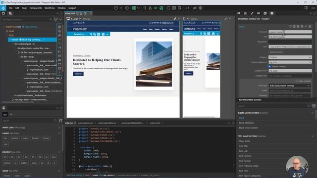Automatic.css inside Pinegrow. It works, but... смотреть онлайн