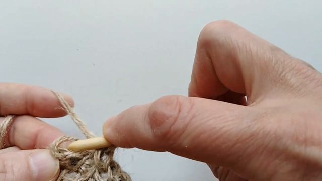 полезный кармашек из джута ● тунисское вязание ● вязание крючком ● губка из джута смотреть онлайн