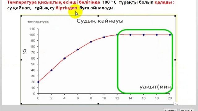 Модуль "Заттың агрегаттық күйі өзгеруі қисықтары" смотреть онлайн