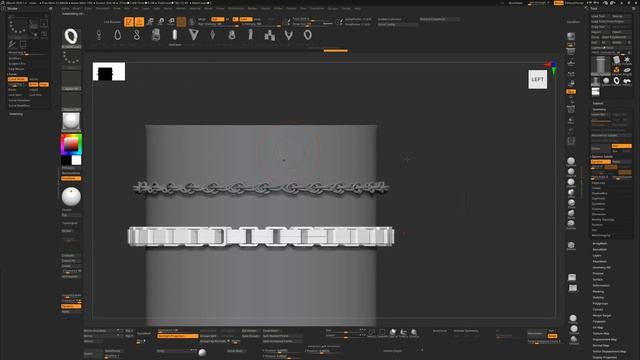 A free Jewelry chains brush for ZBrush 2020 with 12 different chains! смотреть онлайн