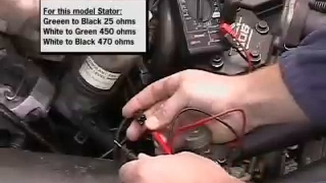 Testing a stator in a snowmobile Arctic cat смотреть онлайн