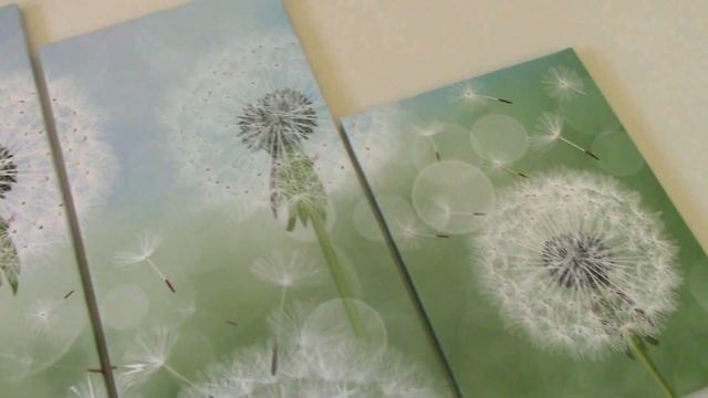 Модульная картина "Одуванчики" смотреть онлайн