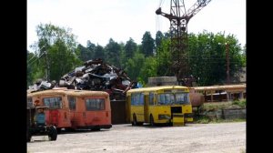 Списанные  и  заброшенные автобусы /икарус/ лиаз /лаз ////.....