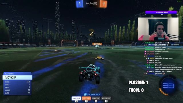 Thow (GC2) vs Plo2der (GC1) | 1v1 Шоуматч | Рокет лига 1на1 | Rocket League смотреть онлайн